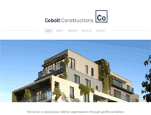 Tablet Screenshot of coboltconstructions.com.au